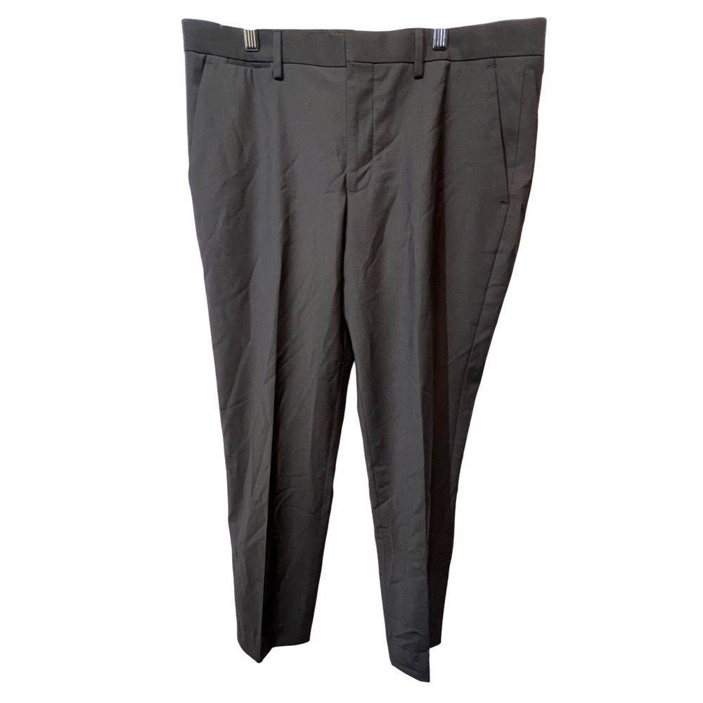 Express Extra Slim Stretch‎ Wrinkle Resistant Dress Pants 32x30 Black Wool Blend